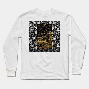 Floral Tarot Print - The Star Long Sleeve T-Shirt